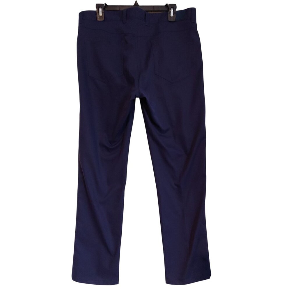 Peter Millar Crown Sport Performance Stretch Pants Men's Golf Comfort 35x32 Navy - Picture 2 of 15